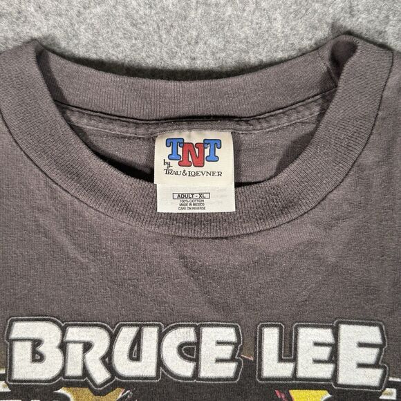 Vintage Bruce Lee Game Of Death Movie Promo Shirt Men's X-Large Thrashed Y2K - Picture 2 of 4